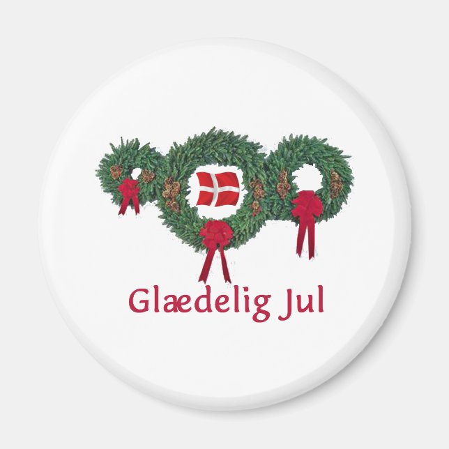 Aimant Danemark Noël 2 (Devant)