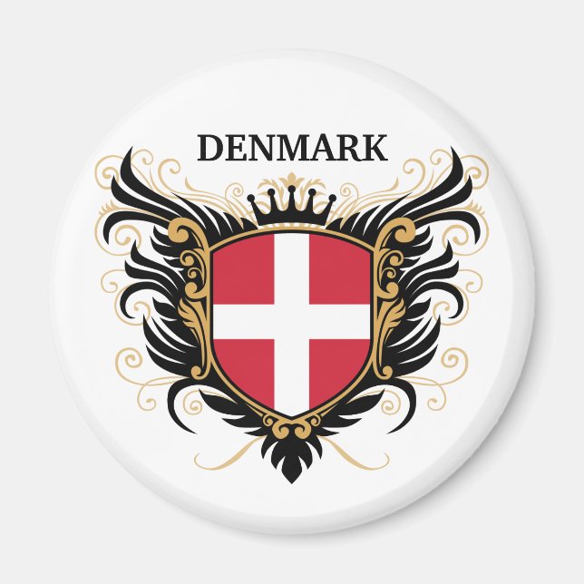 Aimant Danemark [personnalisation] (Devant)