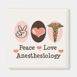 Aimant d'anesthésiologie d'amour de paix