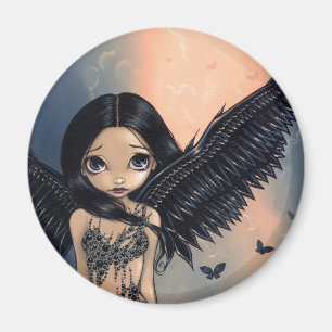 Aimant "d'ange à ailes par noir"