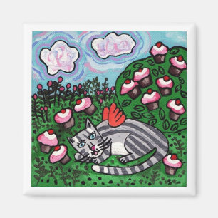 Aimant d'ange de jardin de petit gâteau