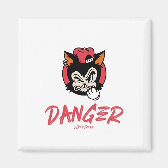 Aimant Danger Street Wear (Devant)