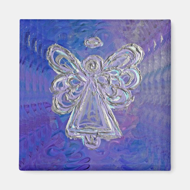 Aimant d'angle violet (Devant)