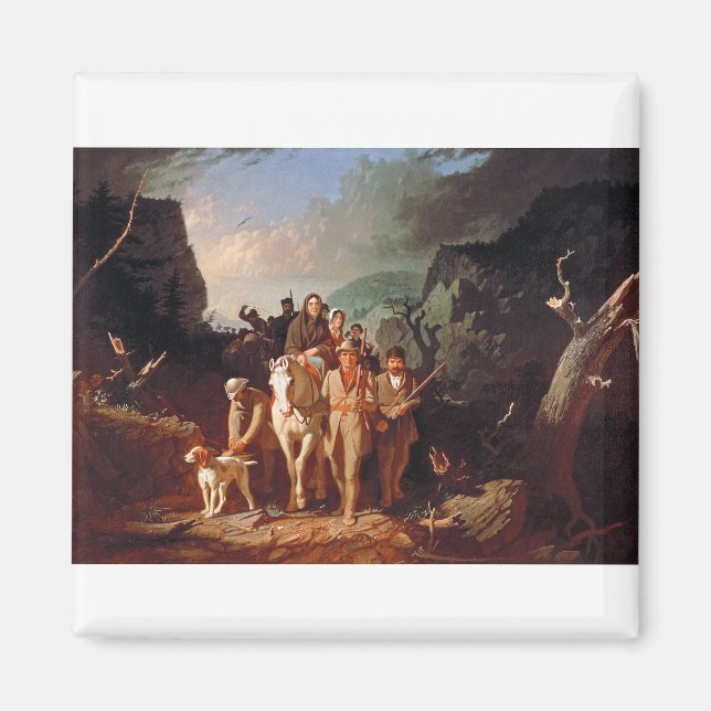 Aimant Daniel Boone escorte les colons (Devant)