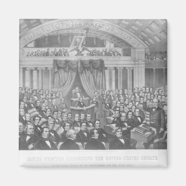 Aimant Daniel Webster s'adressant aux États-Unis (Devant)