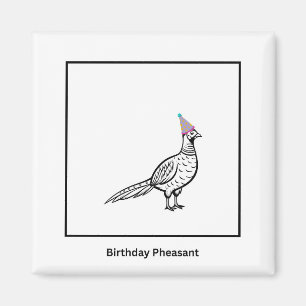 Aimant d'anniversaire, faisan d'anniversaire, aima