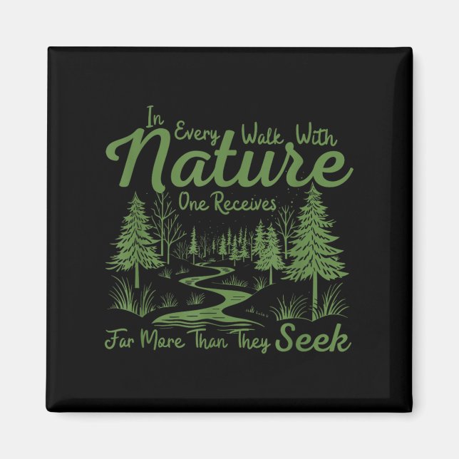 Aimant Dans Chaque Promenade Avec La Nature On Reçoit Bea (Devant)