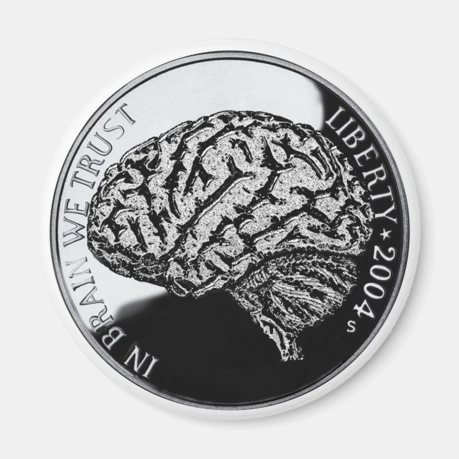 Aimant Dans le cerveau, nous avons confiance (Devant)