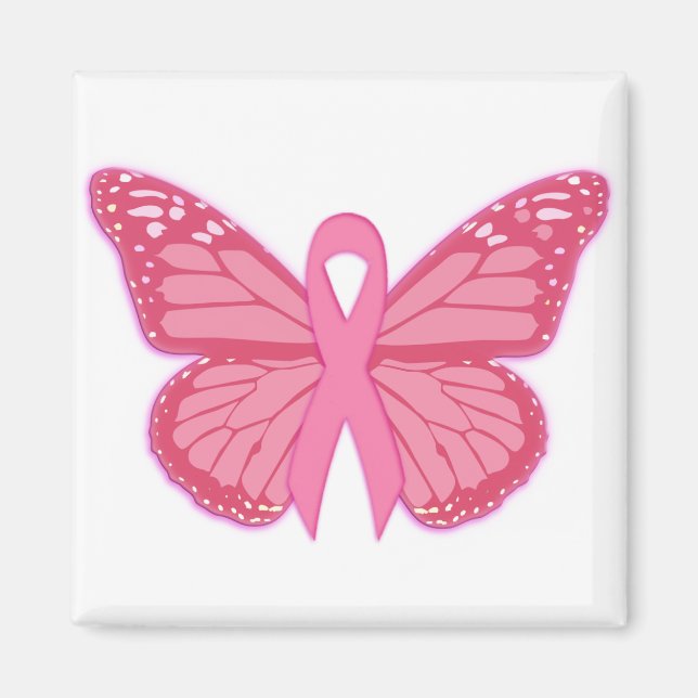 Aimant Dans Le Papillon Rose (Devant)