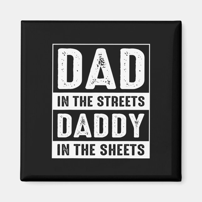Aimant Dans Les Rues Papa Dans Les Fiches Fête des pères  (Devant)
