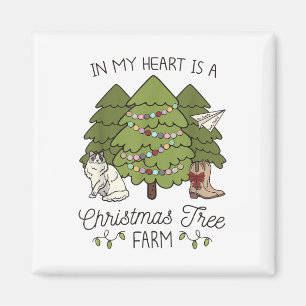 Aimant Dans Mon Coeur Est Un Noël Vintage Arbre De Noël