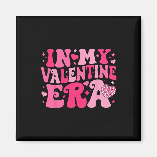 Aimant Dans Mon Ère Valentine Retro Valentines Day Femmes (Devant)