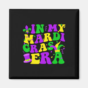 Aimant Dans My Mardi Gras Era Festival Retro Carnival Hol
