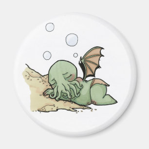 Aimant Dans sa maison chez R'lyeh Cthulhu mort attend