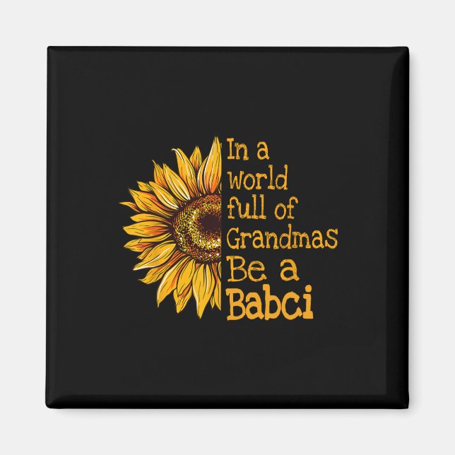 Aimant Dans Un Monde De Grandmas Be A Babci Pologne Polon (Devant)