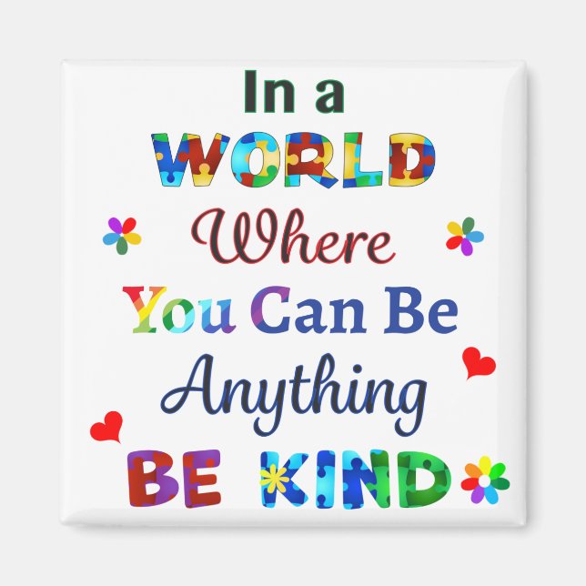 Aimant Dans un monde où l'on peut être n'importe quoi (Devant)