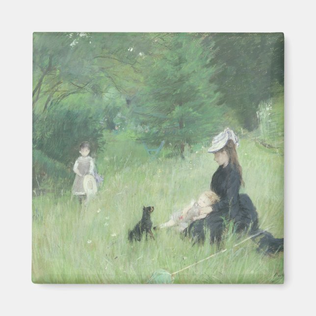 Aimant Dans un parc, vers 1874 (Devant)
