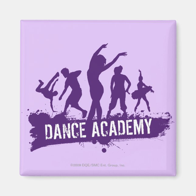 Aimant Danse Acadmey Danseur Silhouettes Logo (Devant)