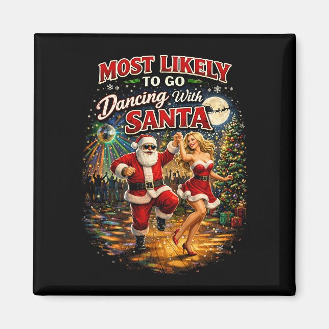 Aimant Danse avec le Père Noël (Devant)