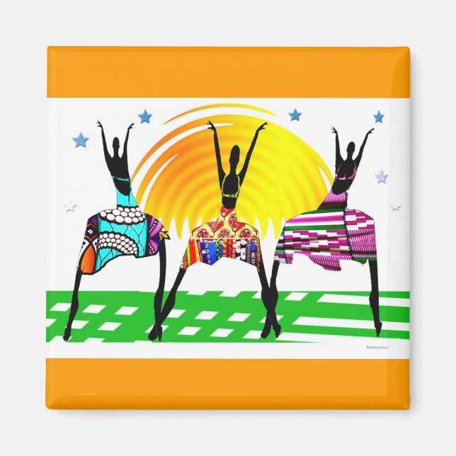 Aimant Danse d'appel des femmes africaines (Devant)