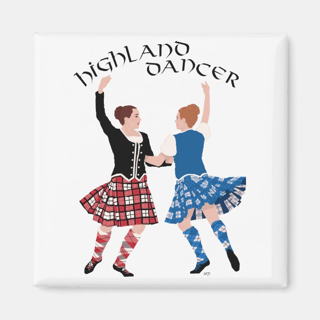 Aimant Danse de Highland écossaise Reel (Devant)
