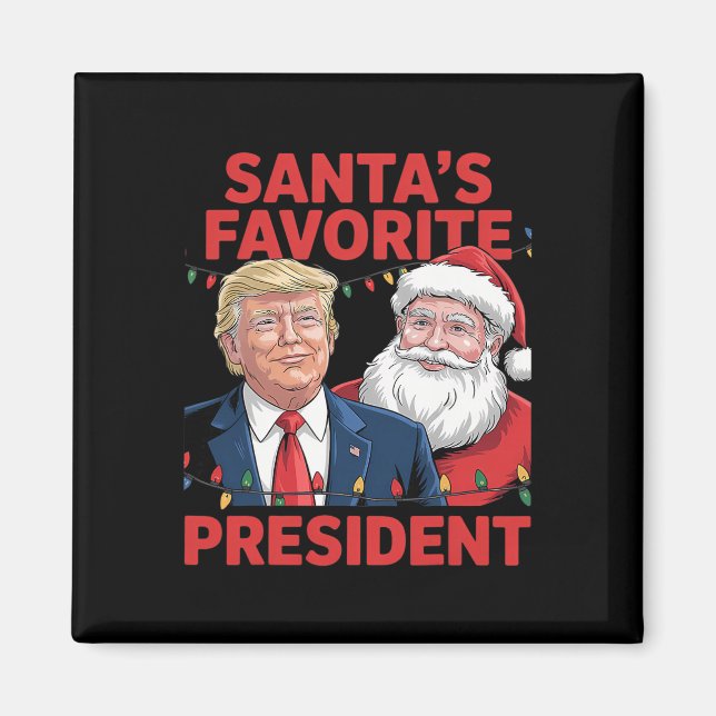 Aimant Danse de Santa Trump, le président préféré du Père (Devant)