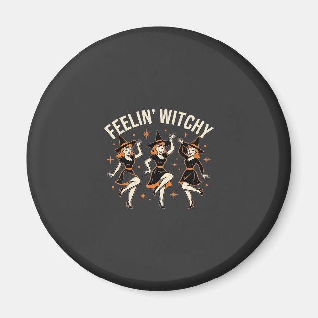 Aimant Danse de sorcière Halloween Feelin 'Witchy (Devant)