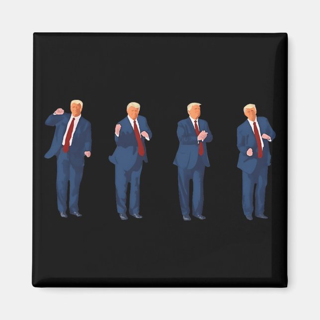 Aimant Danse de Trump 4 juillet Trump 2025  (Devant)