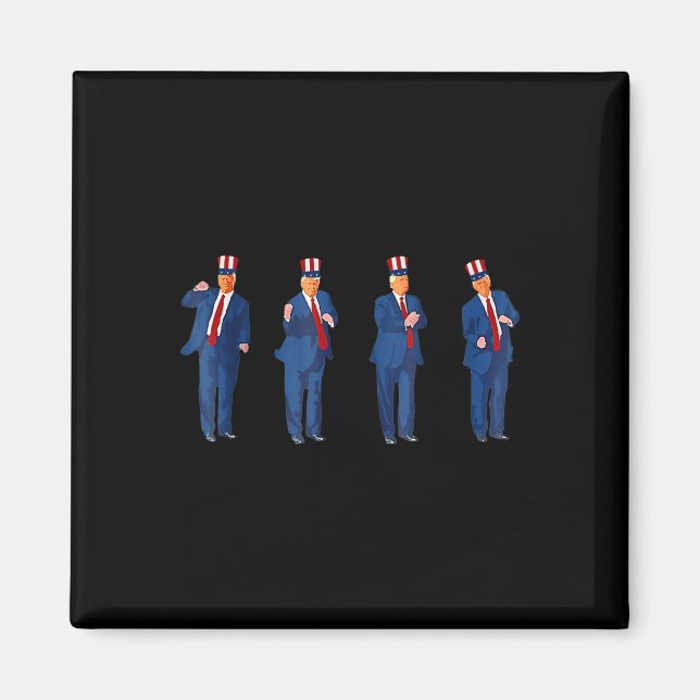 Aimant Danse de Trump 4 juillet Trump 2025 _1  (Devant)