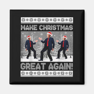 Aimant Danse de Trump Père Noël Drôle Faire Noël Grandir