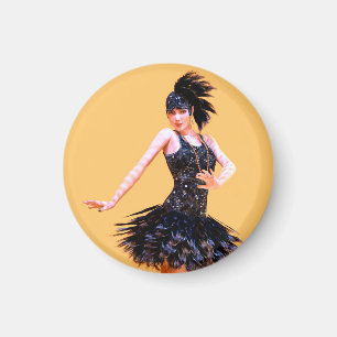 Aimant Danse Flapper Vintage