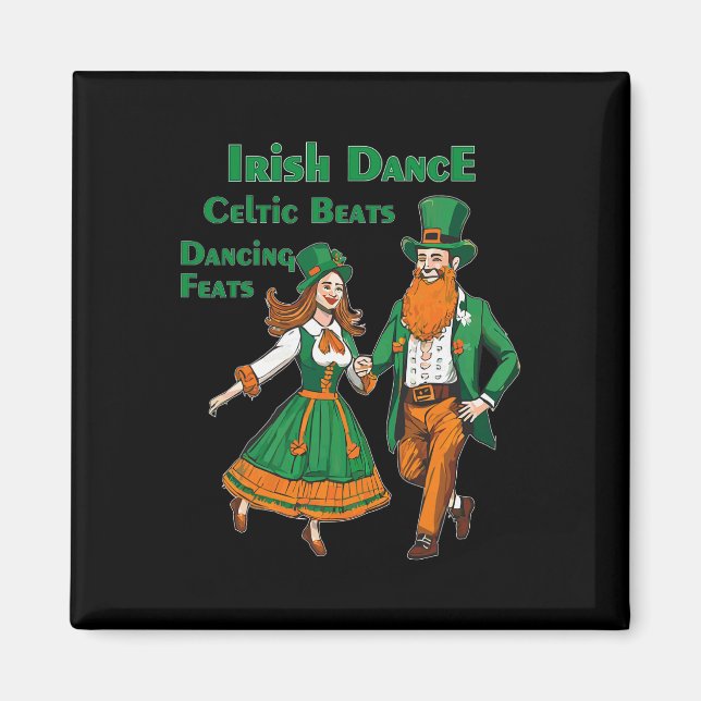 Aimant Danse Irlandaise Rythmes Celtiques Danse St Patric (Devant)