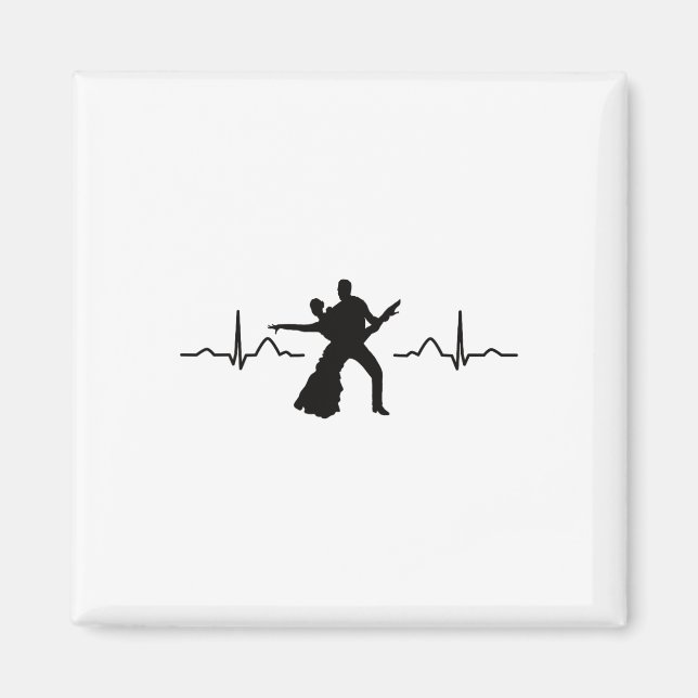 Aimant Danse latine Couple aquarelle Rumba Danseuse (Devant)
