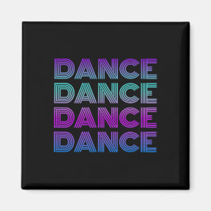 Aimant Danse Rétro J'adore Danser Danseur Adolescent Étud