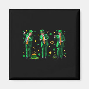 Aimant Danse Trump St. Patrick's Day , Uni-adultes, Noir