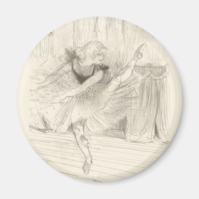Aimant Danseur de ballet, Toulouse-Lautrec (Devant)