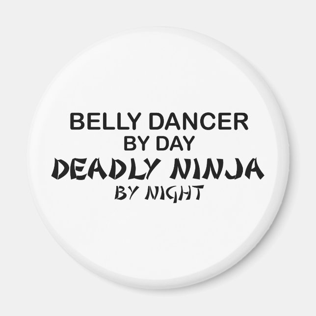 Aimant Danseur du ventre mort Ninja par nuit (Devant)