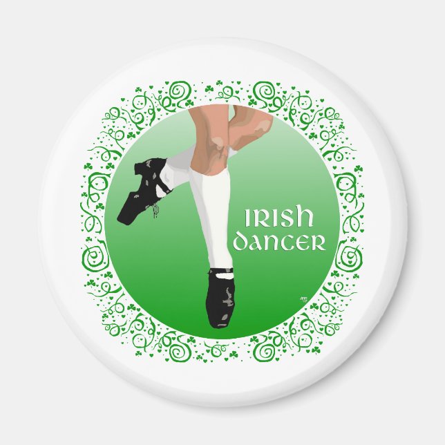 Aimant Danseur irlandais en chaussure dure (Devant)
