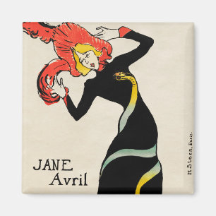 Aimant Danseuse Art Nouveau Jane Avril par Toulouse Lautr