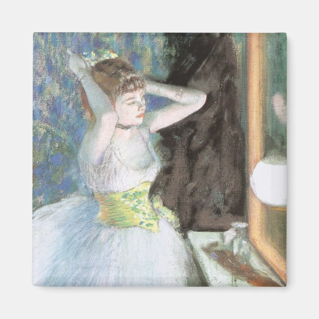 Aimant Danseuse dans sa loge par Edgar Degas (Devant)