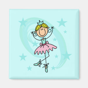 Aimant Danseuse de Ballet - T-shirts et Cadeaux Blonds