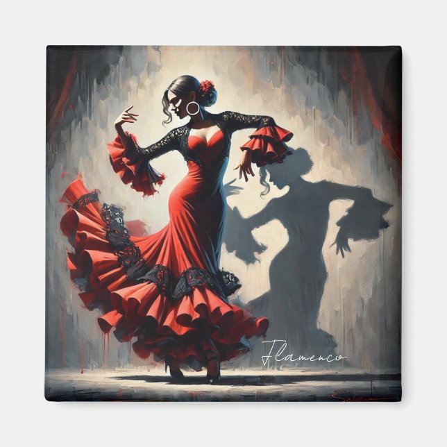 Aimant Danseuse de flamenco espagnol  (Devant)