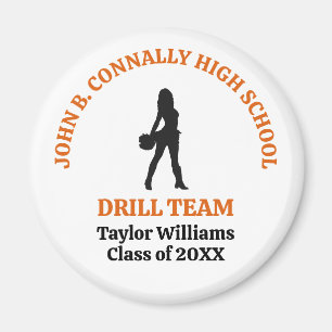 Aimant Danseuse de l'équipe de drill de l'école secondair