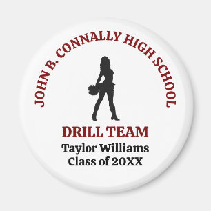 Aimant Danseuse de l'équipe de drill de l'école secondair