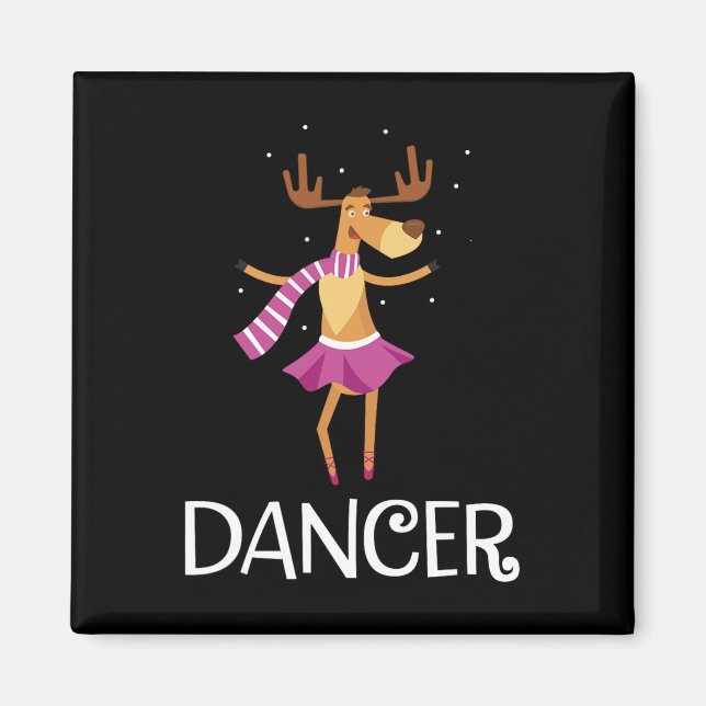 Aimant Danseuse Prancer Noël Danser Reindee (Devant)