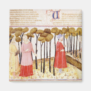 Aimant Dante et Virgile au Sommet de Purgatoire