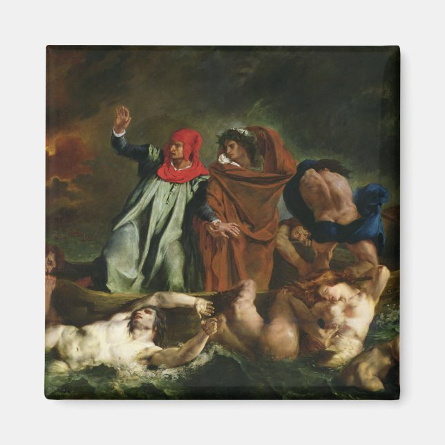 Aimant Dante et Virgile dans le monde souterrain, 1822 (Devant)