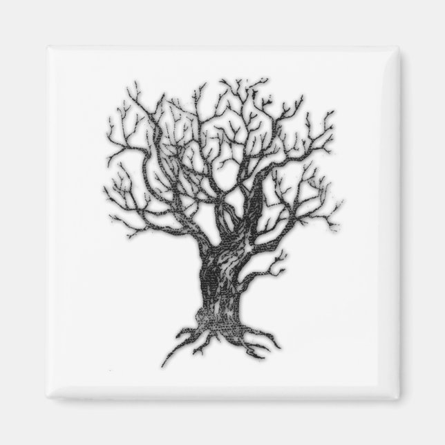 Aimant d'arbre hivernal (Devant)