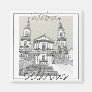 Aimant d'architecture stylisée de Vitebsk Biélorus