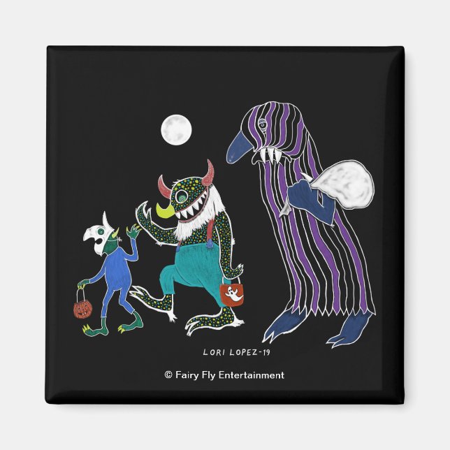 Aimant Darkverse : Les heures d'ombre | Halloween Haiku (Devant)